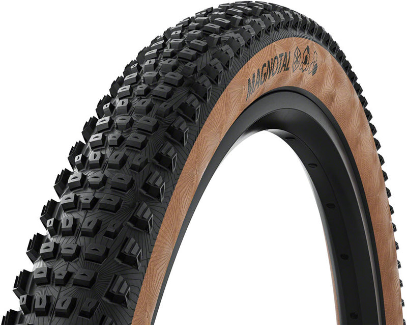 Continental Magnotal Tire - 27.5 x 2.40 Tubeless Folding BLK/Transparent Grip Trail Casing E25