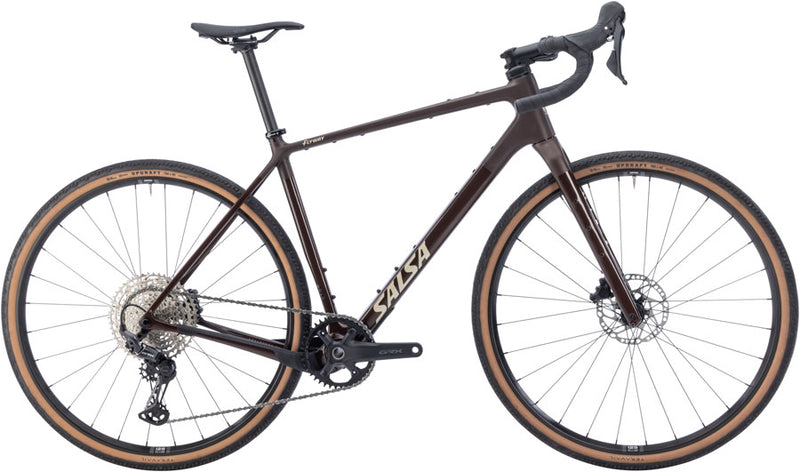 Salsa Flyway C GRX 610 12 Bike - 700c Carbon Dark Umber X-Large