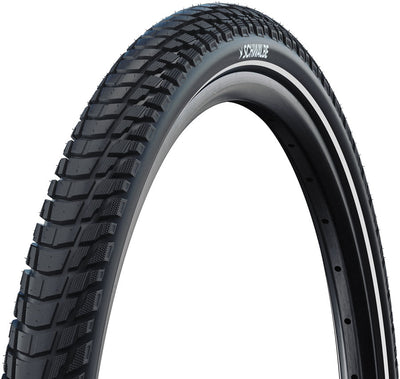 Schwalbe Marathon Plus Tour Tire - 700 x 37 Clincher Wire BLK/Reflex Performance SmartGuard Addix Green E-50