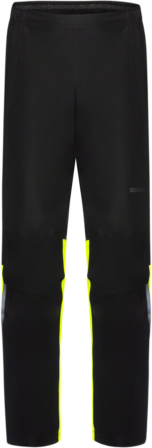 Gorewear Glidewheel Gore-Tex Pants - Black/Neon Yellow Mens Medium