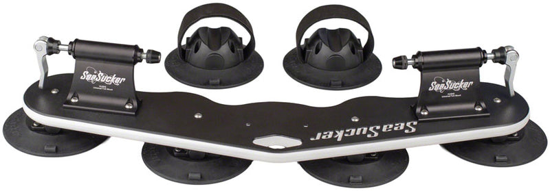 SeaSucker Mini Bomber 2-Bike Roof Rack - HUSKE QR Fork Mounts Rear Wheel Holders BLK