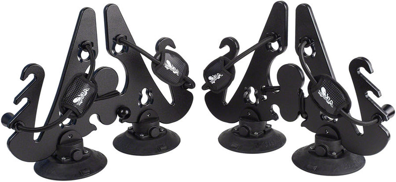 SeaSucker Pallavicini Ski Rack - Holds 2 Pair W/Poles or 2 Snowboards Black