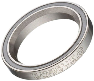 FSA Stainless Micro ACB Bearing 1-1/8" 36°x36° - Silver