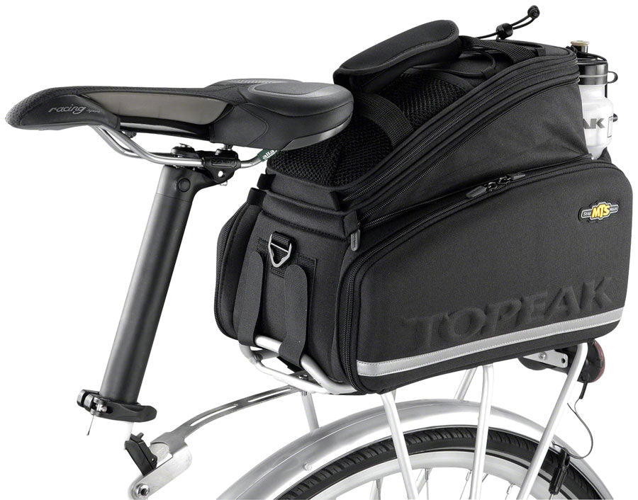 Topeak MTS Trunk Bag DXP Rack Bag Expandable Panniers - Strap Mount BLK