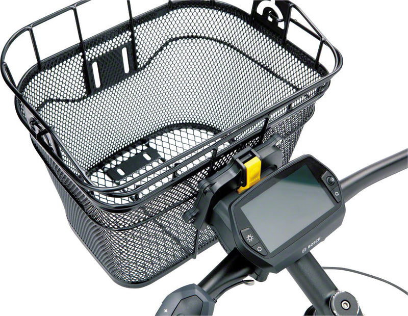 Topeak Front Basket with Fixer 3 Handlebar Bracket: Black