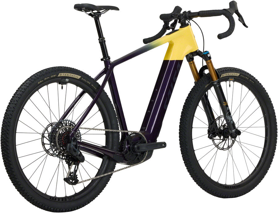 Salsa Tributary C Force XO AXS Transmission SUS Ebike - 29" Carbon Amethyst/YLW Large