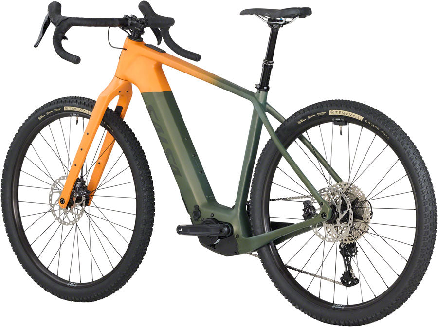 Salsa Tributary C GRX 820 Ebike - 29" Carbon Dark Pine/Terracotta Small