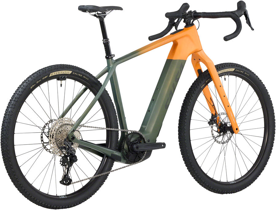 Salsa Tributary C GRX 820 Ebike - 29" Carbon Dark Pine/Terracotta Small