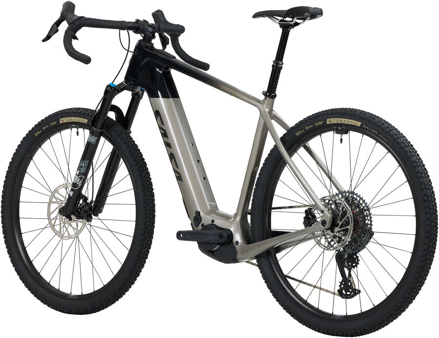 Salsa Tributary C Rival GX AXS Transmission SUS Ebike - 29" Carbon Charcoal/BLK Medium