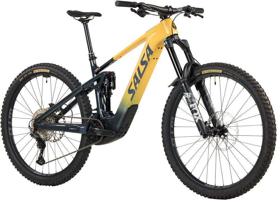 Salsa Notch C Deore 12 Ebike - 29" Carbon Slate / Apricot Large