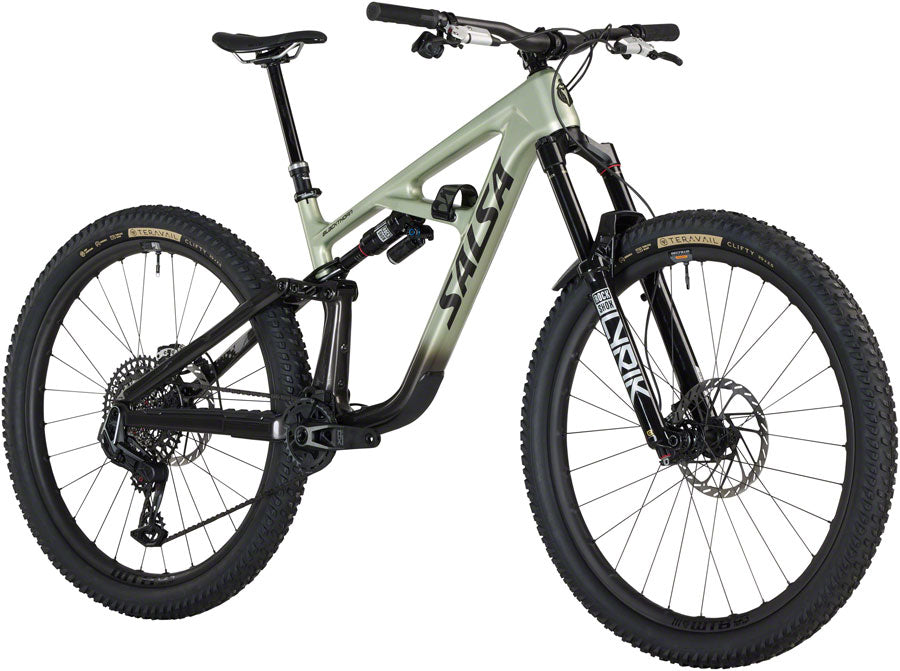 Salsa BLKthorn 145 C XO AXS Transmission Bike - 29" Carbon CoffeeBLK / Sage Medium
