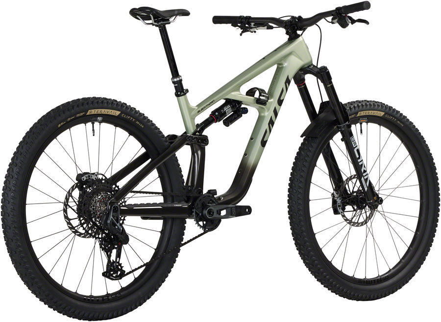 Salsa BLKthorn 145 C XO AXS Transmission Bike - 29" Carbon CoffeeBLK / Sage Medium