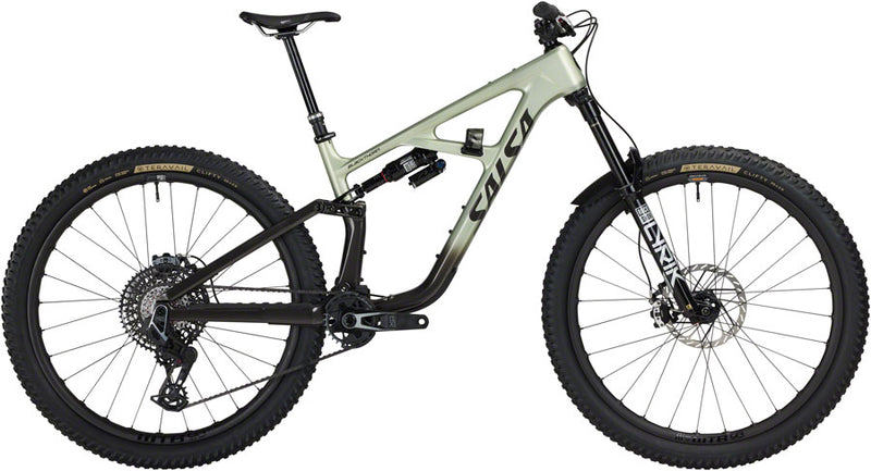 Salsa BLKthorn 145 C XO AXS Transmission Bike - 29" Carbon CoffeeBLK / Sage X-Large