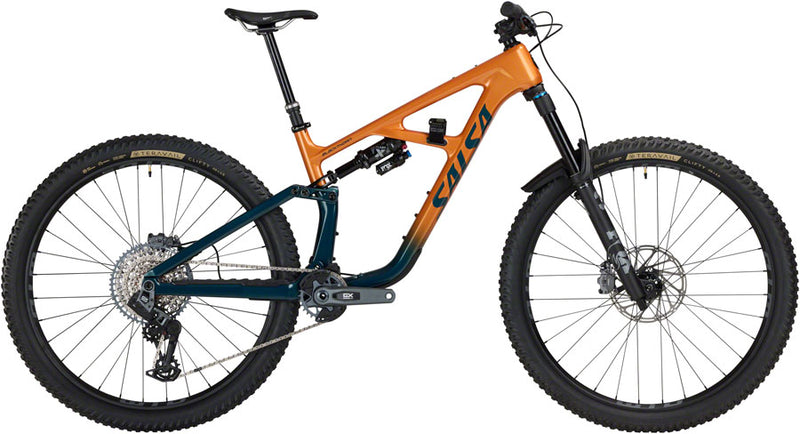 Salsa BLKthorn 145 C GX AXS Transmission Bike - 29" Carbon Slate / Terracotta X-Large