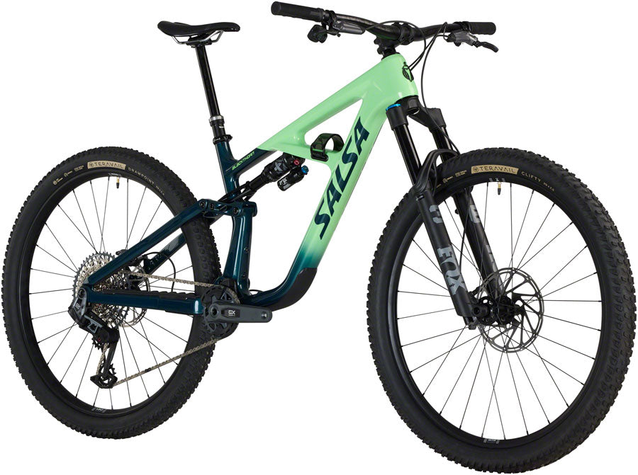 Salsa BLKthorn 125 C GX AXS Transmission Bike - 29" Carbon Slate / Citrus Medium