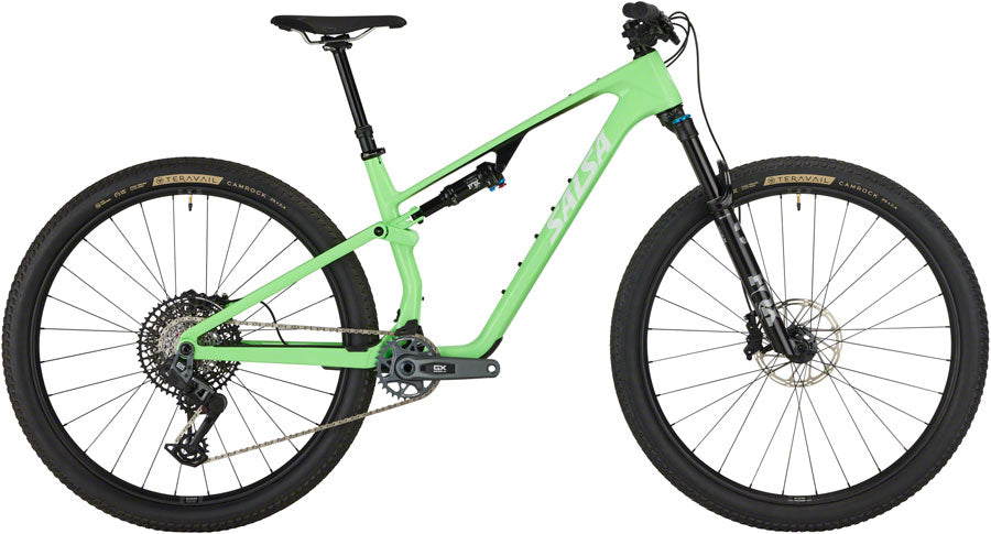 Salsa Spearfish C Deluxe GX AXS Transmission Bike - 29" Carbon Citrus Green X-Small