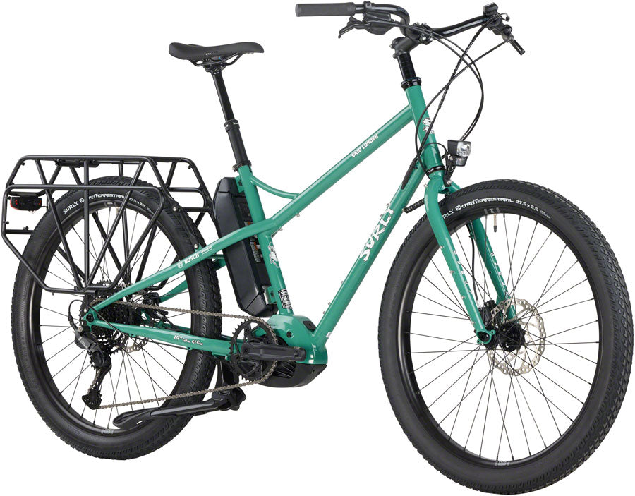 Surly Skid Loader Cargo Ebike - 27.5 Steel Illegal Smile Green Large