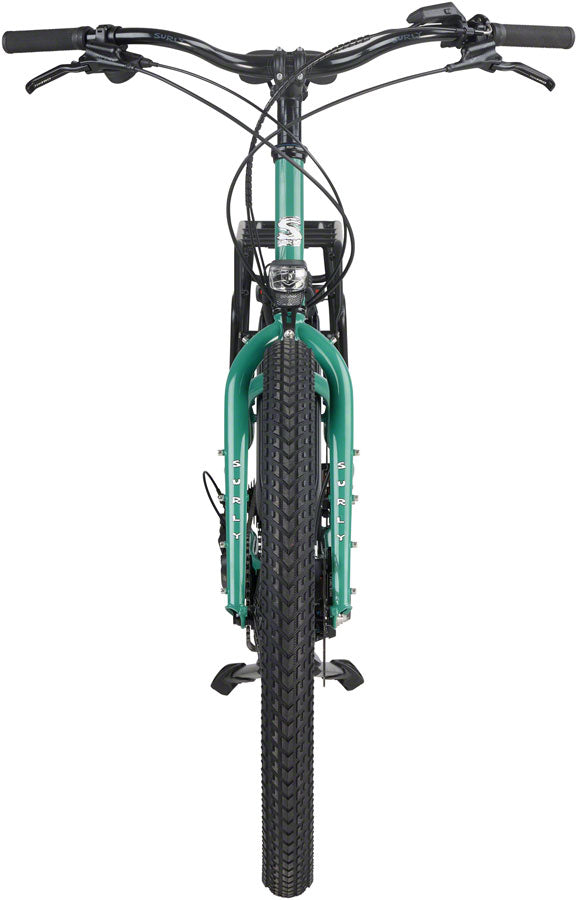 Surly Skid Loader Cargo Ebike - 27.5 Steel Illegal Smile Green Large