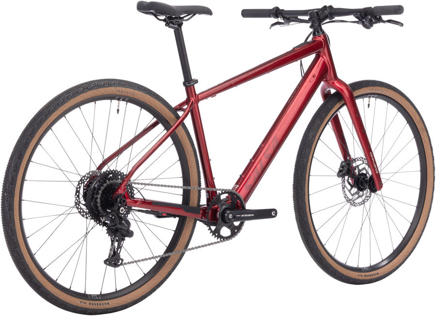 Salsa Confluence Flat Bar Essa 8 eBike - 700c Aluminum Canyon Red LG
