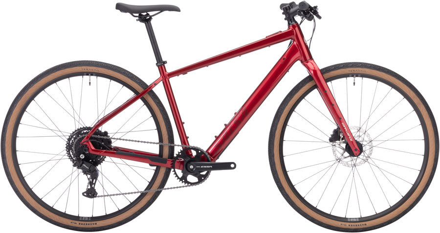 Salsa Confluence Flat Bar Essa 8 eBike - 700c Aluminum Canyon Red LG