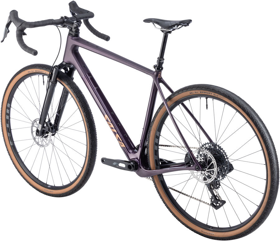 Salsa Flyway C Rival XPLR AXS 13 SUS Bike - 700c, Carbon, Blackberry