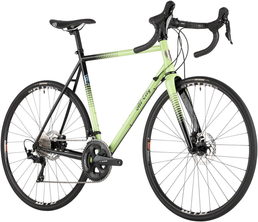 All-City Zig Zag Bike - 700c Steel 105 Honeydew Bling 55cm