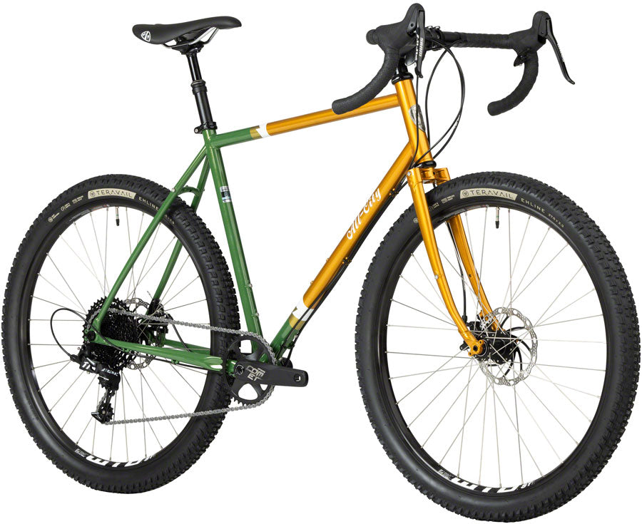All-City Gorilla Monsoon Bike - 650b Steel APEX Tangerine Evergreen 49cm