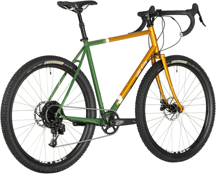 All-City Gorilla Monsoon Bike - 650b Steel APEX Tangerine Evergreen 43cm