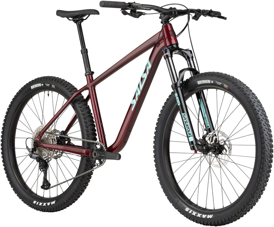 Salsa Rangefinder Deore 12 27.5+ Bike - 27.5" Aluminum Dark Red Large