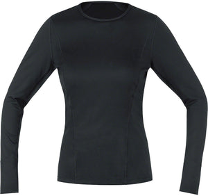 Gorewear M Base Layer Long Sleeve Shirt - Black Womens X-Large