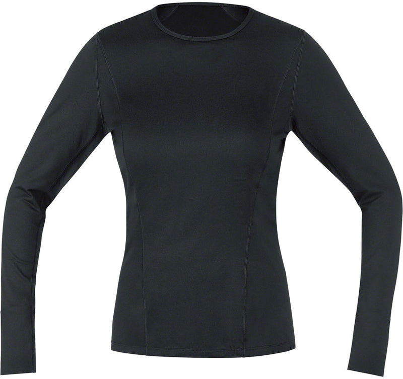Gorewear M Base Layer Long Sleeve Shirt - Black Womens X-Large