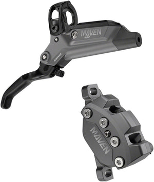 SRAM Maven Bronze Disc Brake and Lever Brakeset Post Mount, 4-Piston, Aluminum Lever, SS Hardware, Blast Dark Polar, A1 - Open Box, New