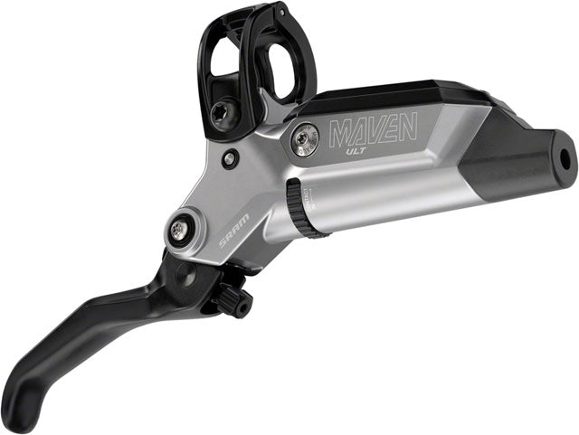 SRAM Maven Ultimate Stealth Disc Brake and Lever - Front, Post Mount, 4-Piston, Aluminum Lever, Titanium Hardware, Black/Silver, A1 - Open Box, New