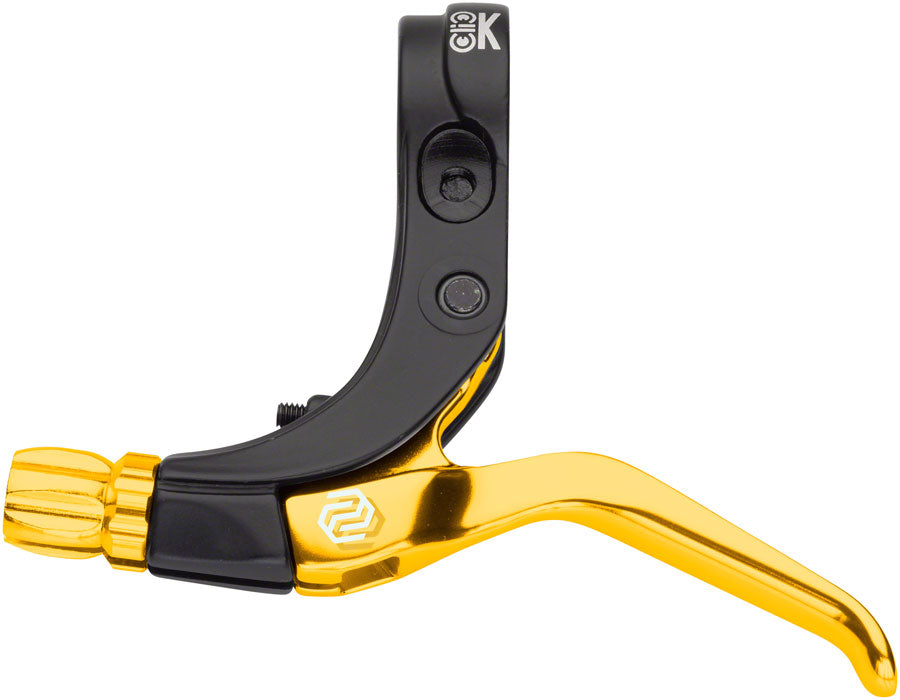 Promax Click V-Point Brake Lever - Long Reach Gold