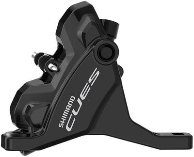 Shimano CUES BR-U6030-F Hydraulic Disc Brake Caliper - Front Flat Mount Resin Pad BLK