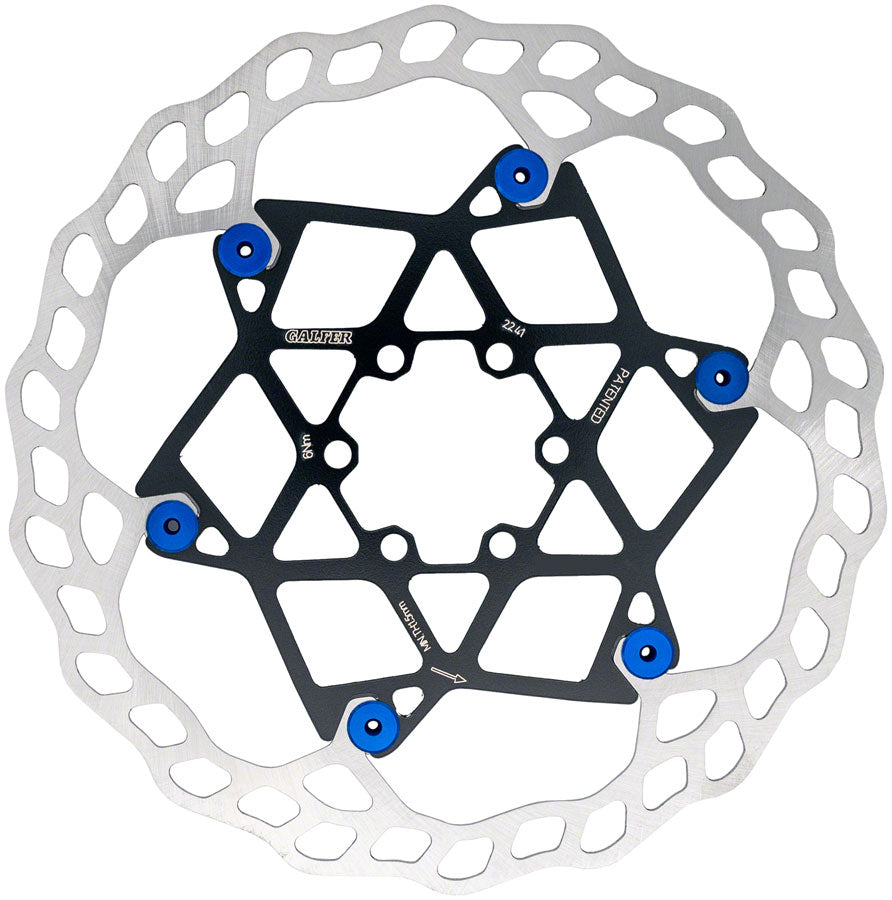 Galfer 203mm Rotor 6-Bolt 2.0mm Floating Blue