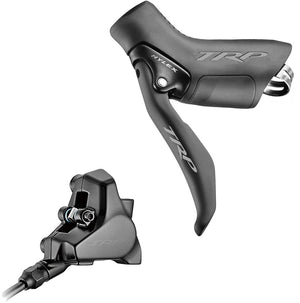 TRP Hylex Disc Brake Lever - Left Hydraulic 2-Piston 1900mm Hose Flat Mount BLK