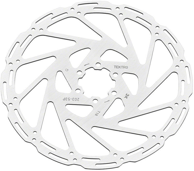 Tektro TR203-53 Disc Rotor - 203mm 6-Bolt 1.8mm Thickness For 4-Piston Calipers