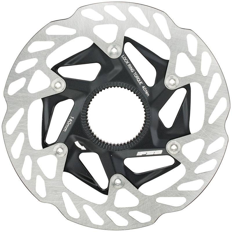 FSA K-Force WE Rotor 160mm Diameter Center Lock Mount Disc Brake Compatible – BLK