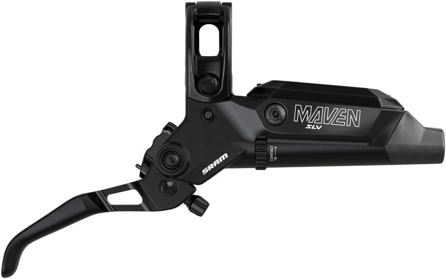 SRAM Maven Silver Disc Brake and Lever - Front, Post Mount, 950mm Hose, 4-Piston, Aluminum Lever, SS Hardware, Black, B1