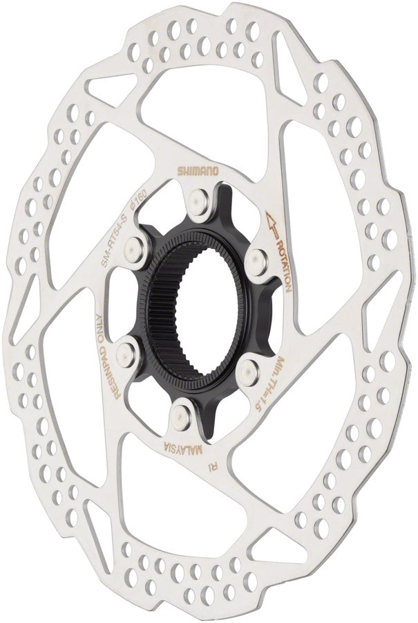 Shimano SM-RT54-SE Disc Brake Rotor - 160mm Center Lock For Resin Pads Only External Spline Lockring