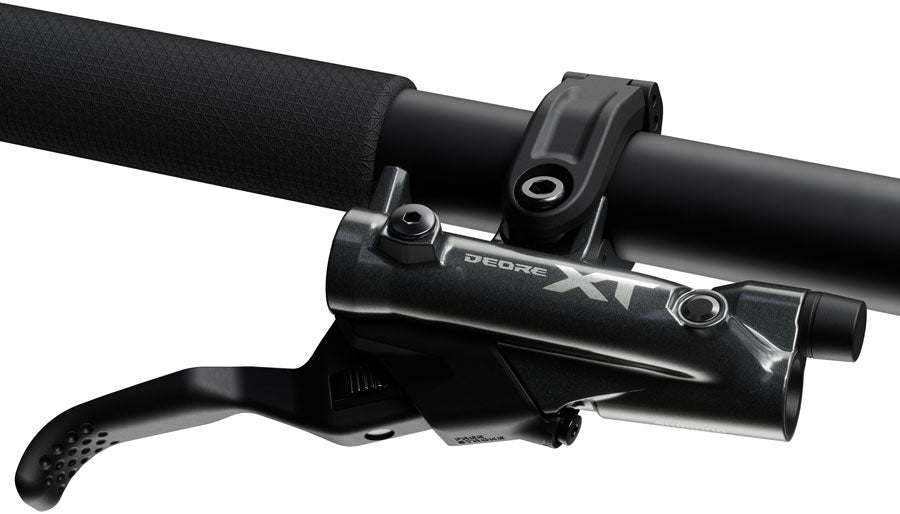Shimano Deore XT M8200 Disc Brake and Lever - Right/Rear, Post Mount, 2-Piston Caliper, SM-BH90-SBM Hose, Fin Metal Pads, Black