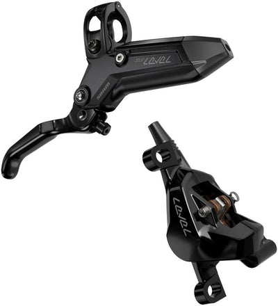 SRAM Level Silver Stealth Disc Brake and Lever - Rear, Post Mount, 2-Piston, Aluminum Lever, SS Hardware, Black, C1 - Open Box, New