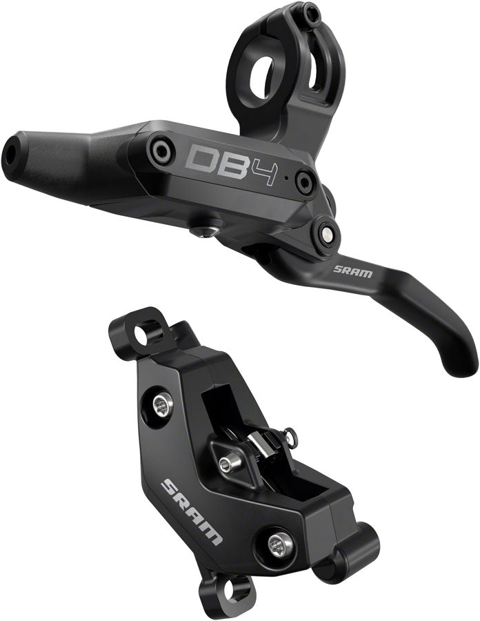 SRAM DB4 Disc Brake Lever - Left Front Rear 2000mm Hose Post Mount 4-Piston Aluminum Lever Diffusion BLK A1