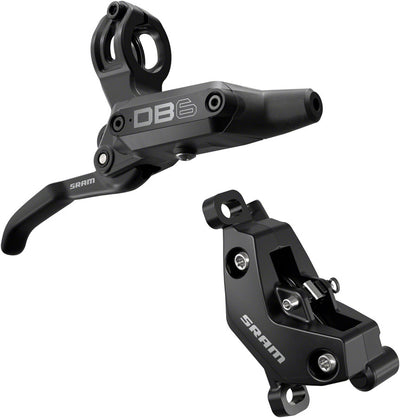 SRAM DB6 Disc Brake Lever - Right Front Rear 2000mm Hose Post Mount 4-Piston Aluminum Lever Diffusion BLK A1