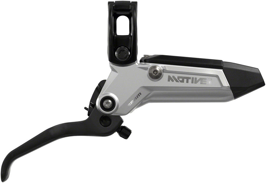SRAM Motive Ultimate Disc Brake and Lever - Front, 950mm Hose, Post Mount, 4-Piston, Aluminum Lever Body, Carbon Blade, Black/Silver, A1
