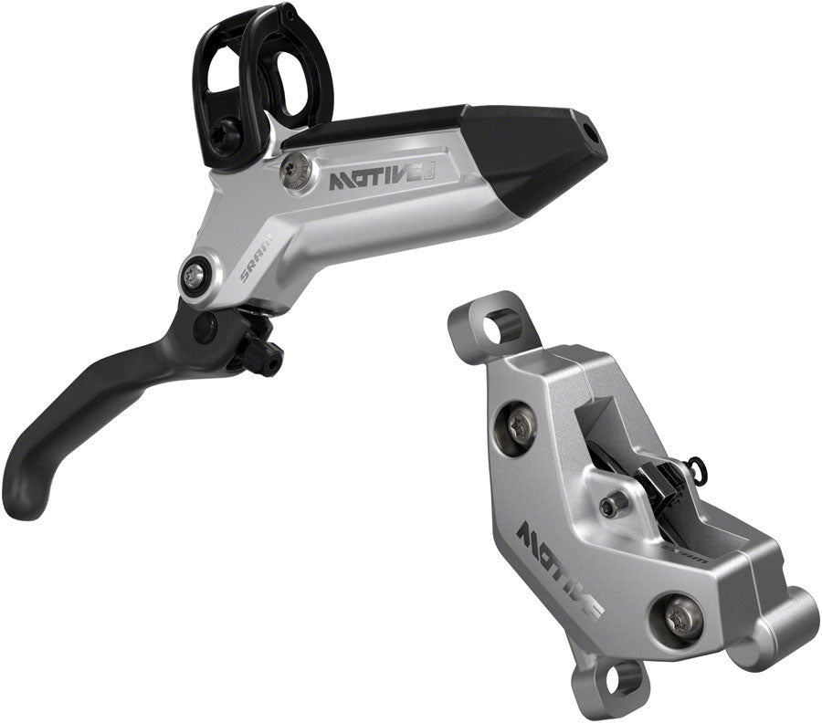 SRAM Motive Ultimate Disc Brake and Lever - Front, 950mm Hose, Post Mount, 4-Piston, Aluminum Lever Body, Carbon Blade, Black/Silver, A1