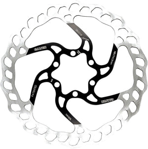 Galfer 160mm Rotor 6-Bolt  1.8mm Black/Silver
