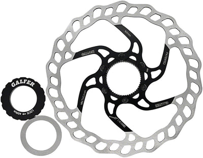 Galfer 160mm Rotor Center Lock 1.8mm  Black/Silver