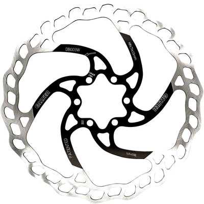 Galfer 180mm Rotor 6-Bolt  1.8mm Black/Silver